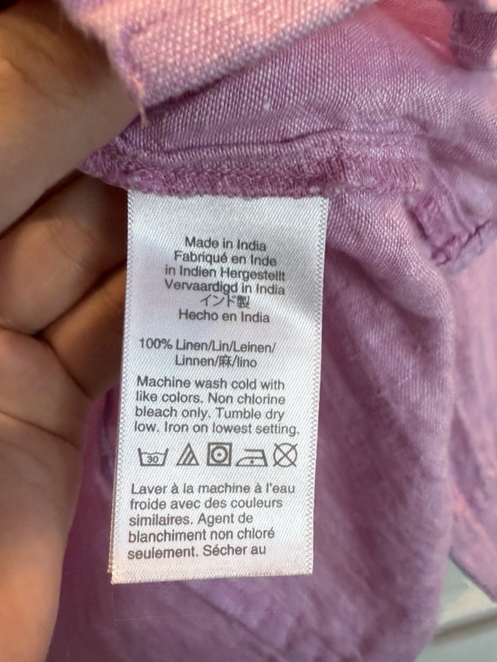 J.Crew Baird McNutt 100% Irish Linen Shirt 6 Slim Fit Orchid Purple - Picture 5 of 9